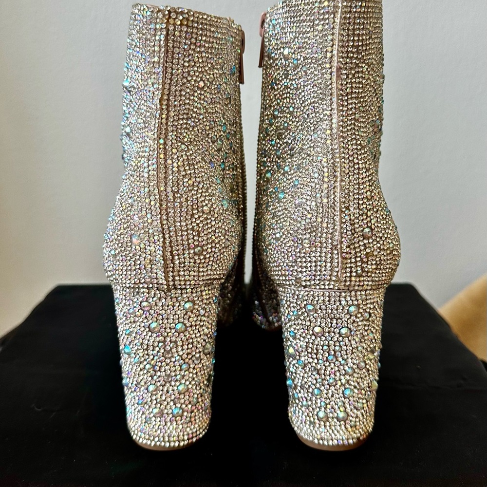 Betsey Johnson Cady Ankle Rhinestone Boots - Picture 5 of 7